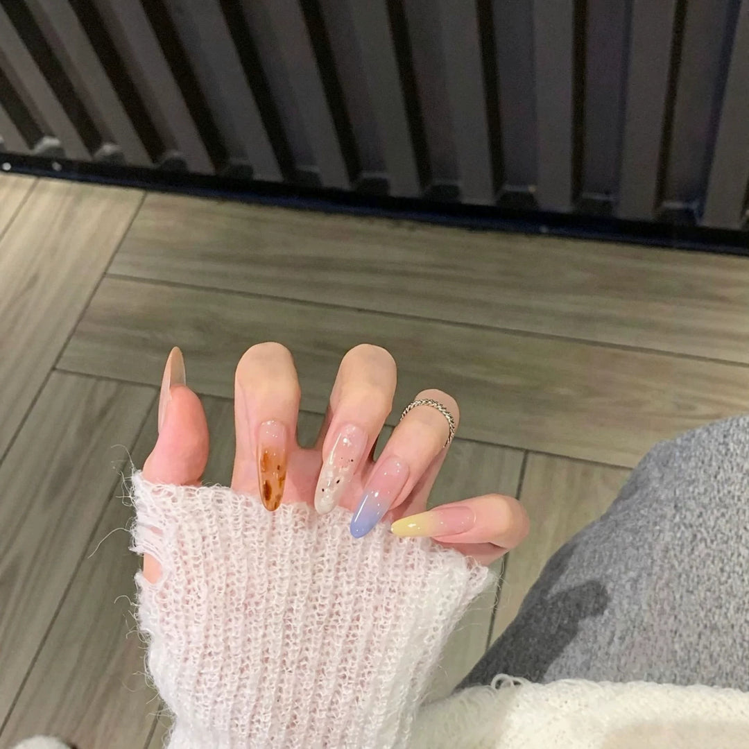 Trendy Artistic Stiletto Nail Enhancements
