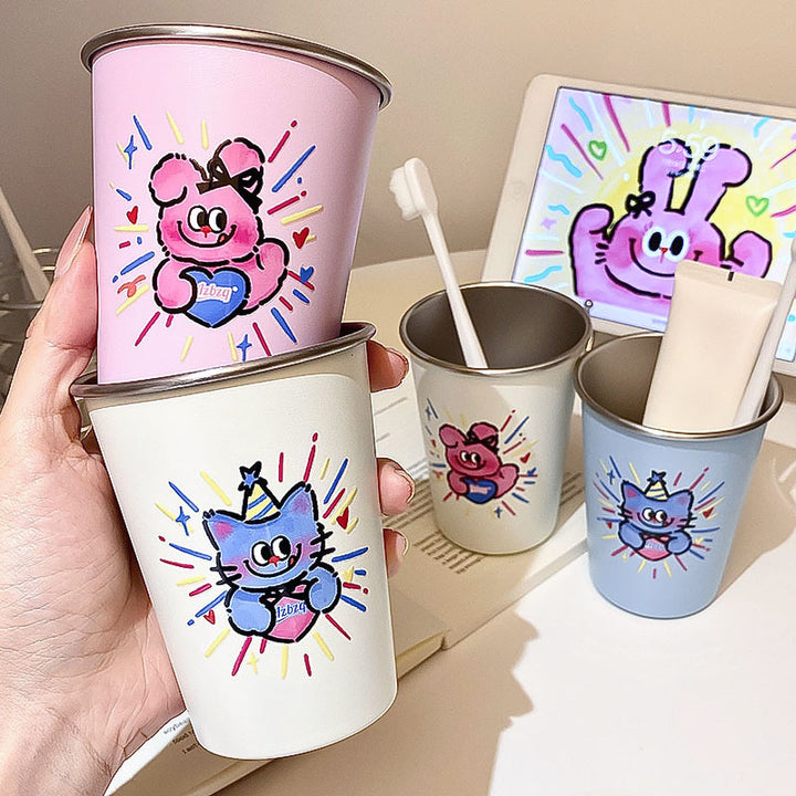 Drink cup with cheerful cat design Kalsten