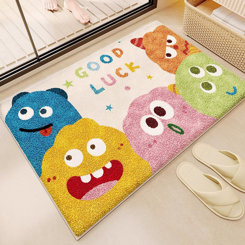 Fun Monster-Themed Bathroom Mat Kalsten