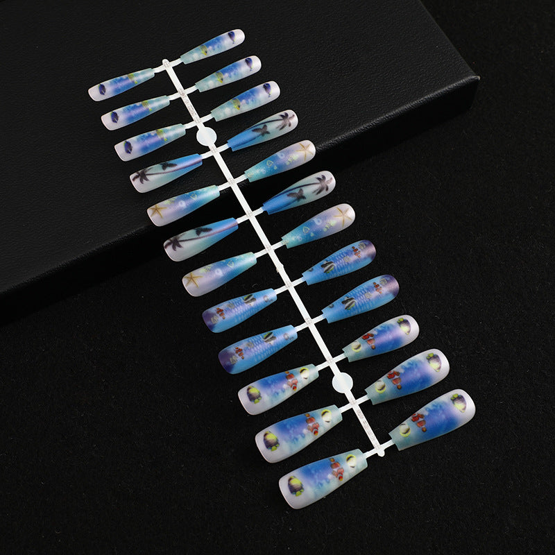 Artificial nails with maritime motifs Kalsten