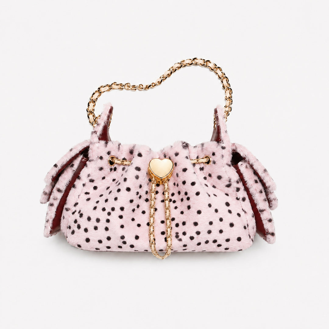 Playful Polka Dot Handheld Purse