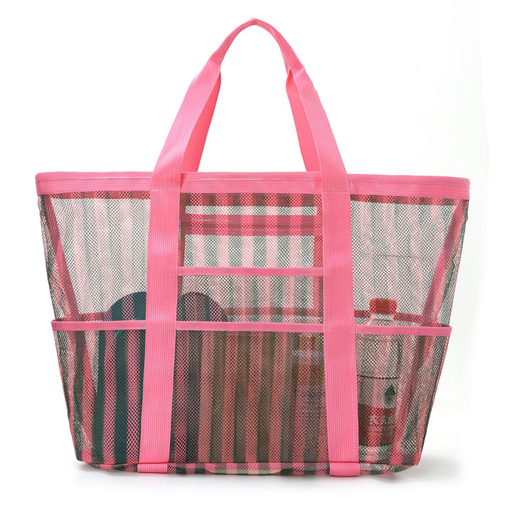 Beach bag made of durable mesh material with sturdy handles Kalsten