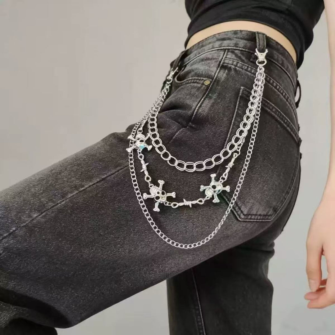 Fashionable chain belt with cross pendants Kalsten