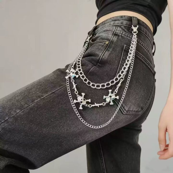 Fashionable chain belt with cross pendants Kalsten