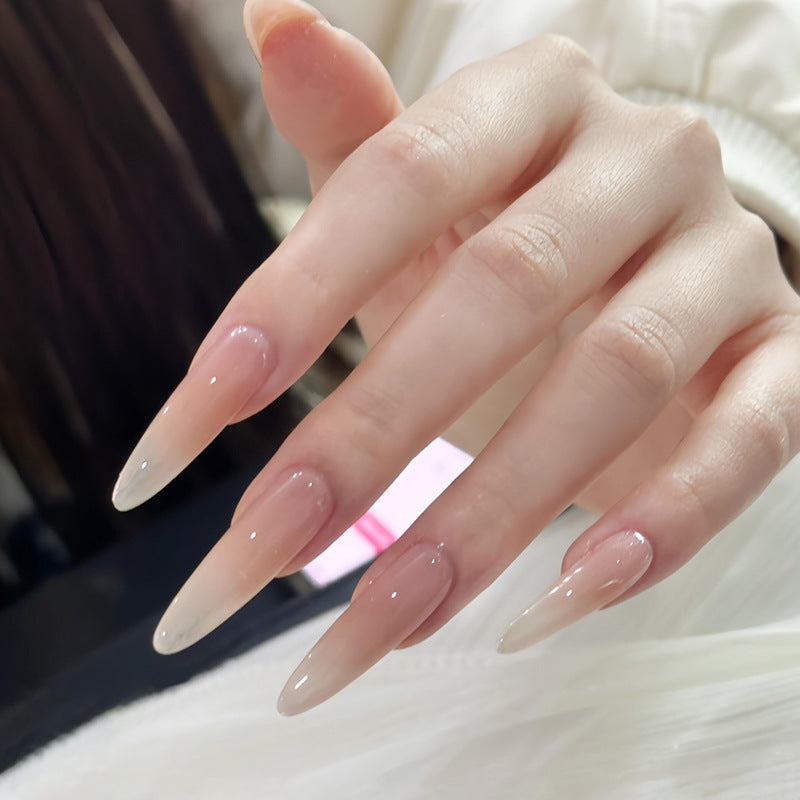 Artistic Press-On Nail Set with Unique Bow and Heart Accents Kalsten