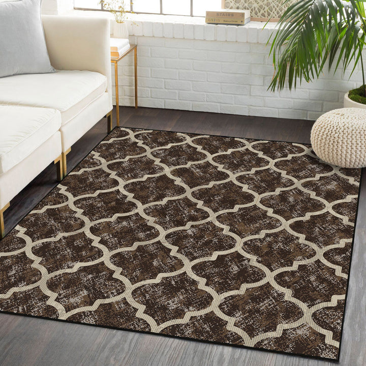 Geometric Pattern Area Rug Kalsten