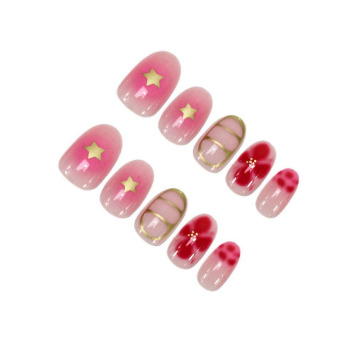 Artifical nails with elegant flower design Kalsten