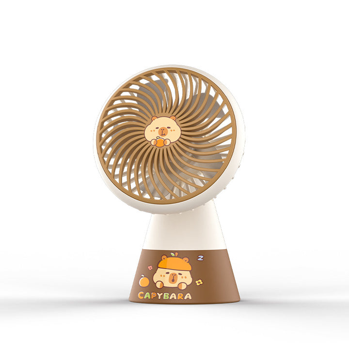 Women Portable Hand Fan in Creative Capybara Design Kalsten