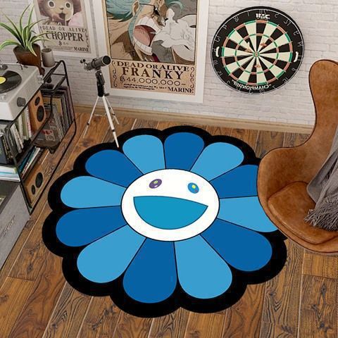 Artistic Flower Shaped Area Rug Kalsten