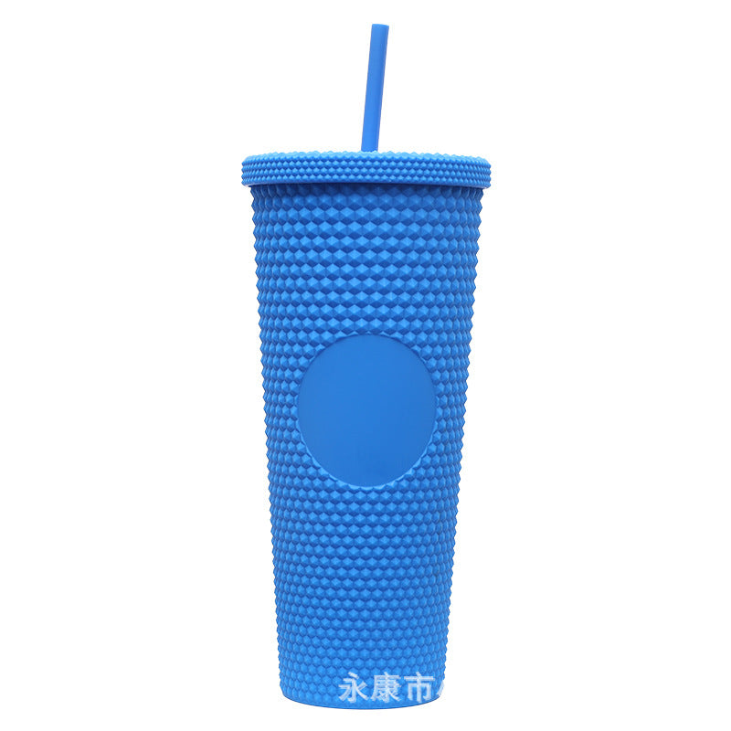 Ladies High-Quality Glitter Drinking Cup with Leak-Proof Lid and Integrated Straw Kalsten