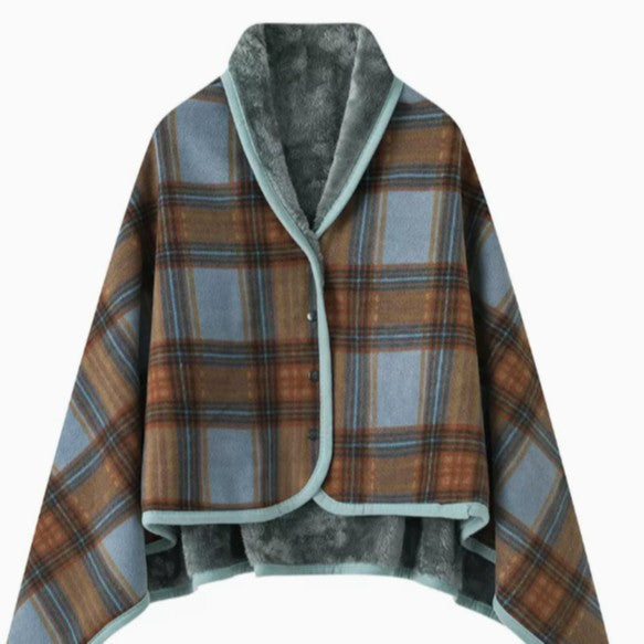 Women's stylish throw blanket with button closure Kalsten