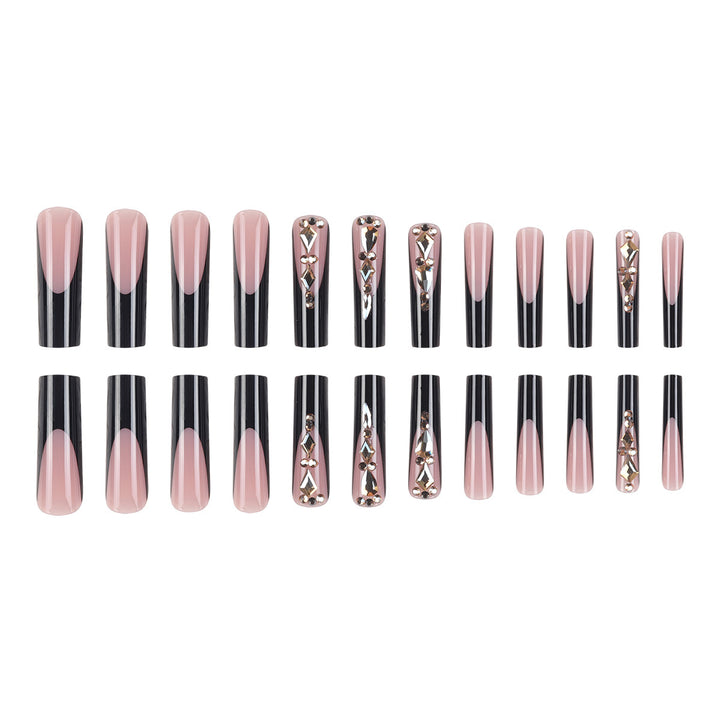 Glamorous Stiletto Press-On Nails with Rhinestone Accents Kalsten 1789085937