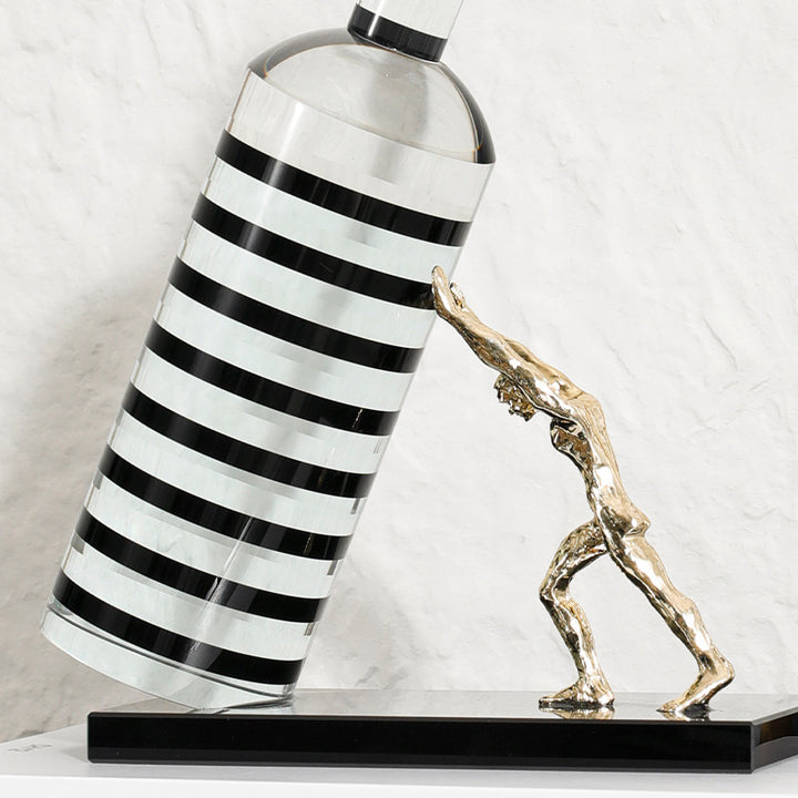 Decorative Bottle Holder Sculpture
