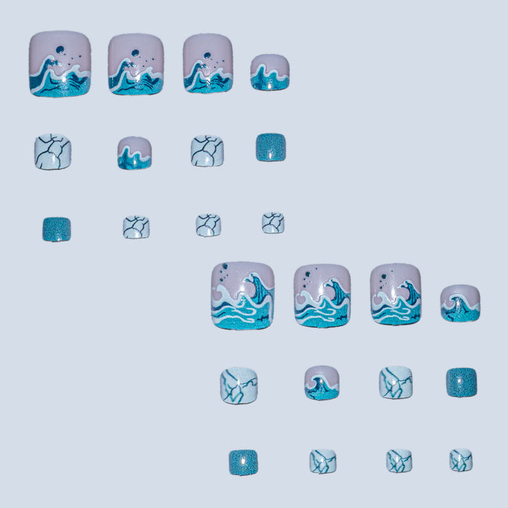 Artistic Ocean Wave Nail Art Kit