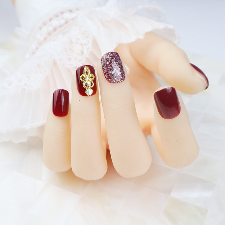 Glittery Decorative Press-On Nail Art Kalsten