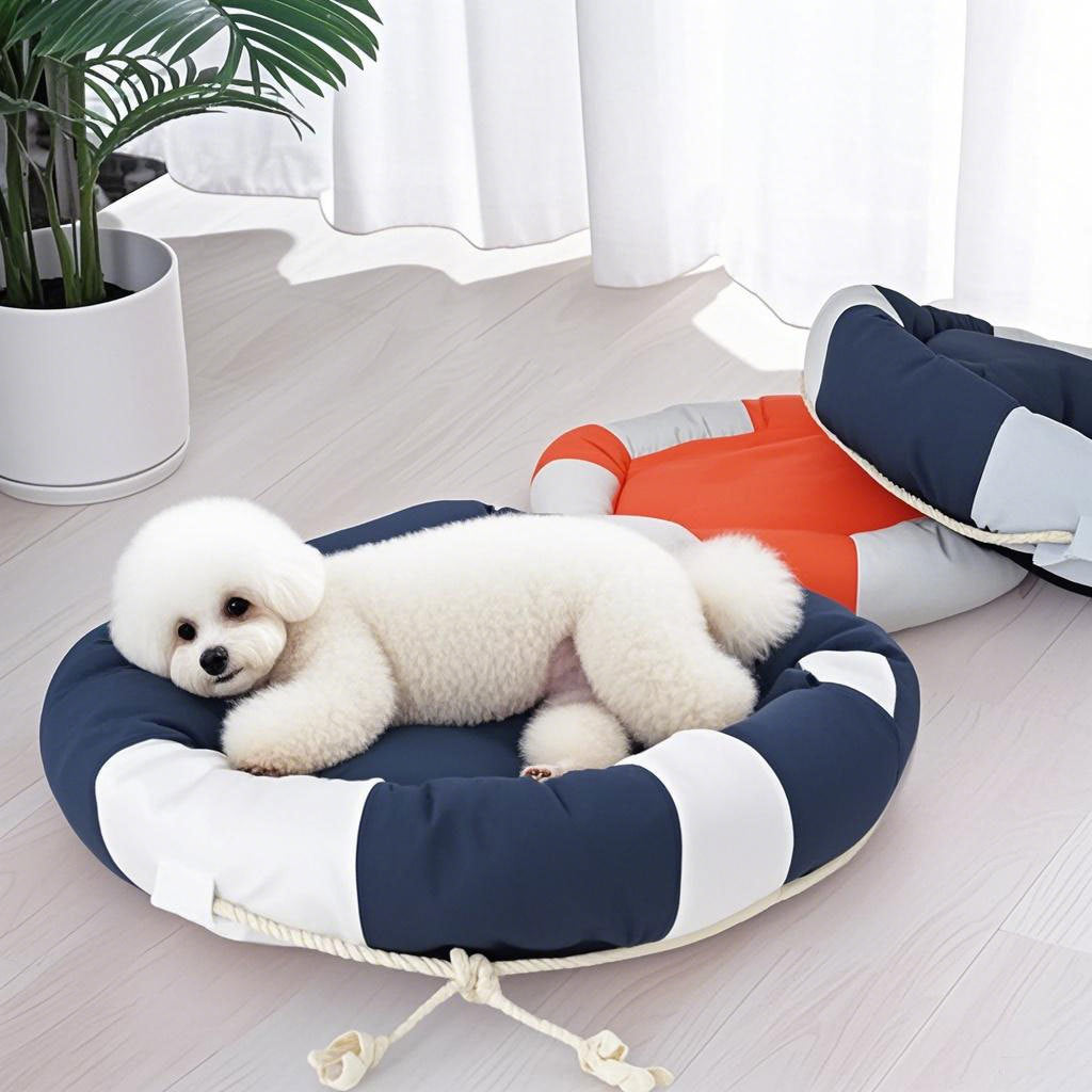 Circular Plush Dog Bed