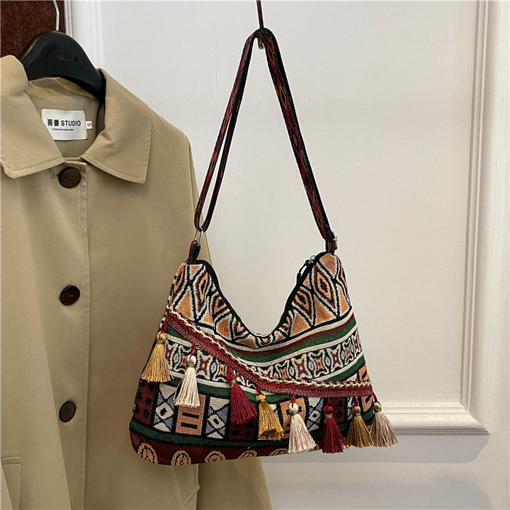 Bohemian-Inspired Handcrafted Hobo Bag