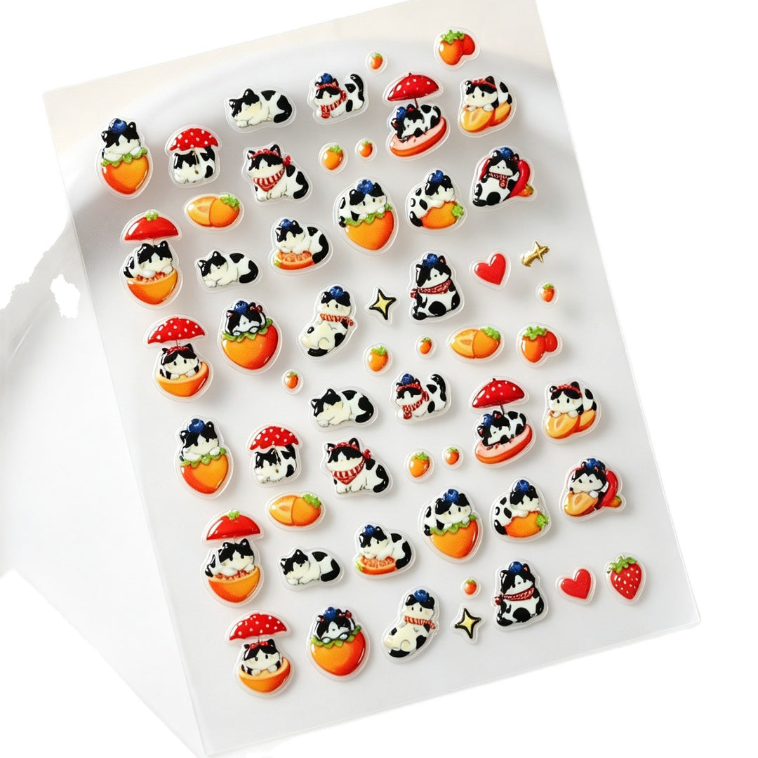 Playful Character Nail Art Stickers