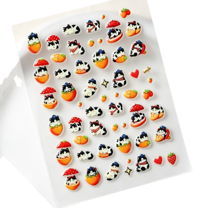 Playful Character Nail Art Stickers