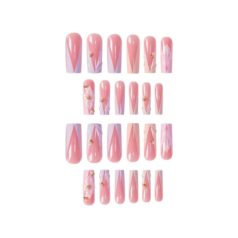 Floral Press-On Nail Extensions Kalsten