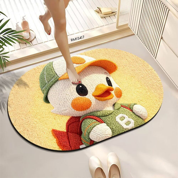 Adorable Animal-Themed Bath Mat Kalsten