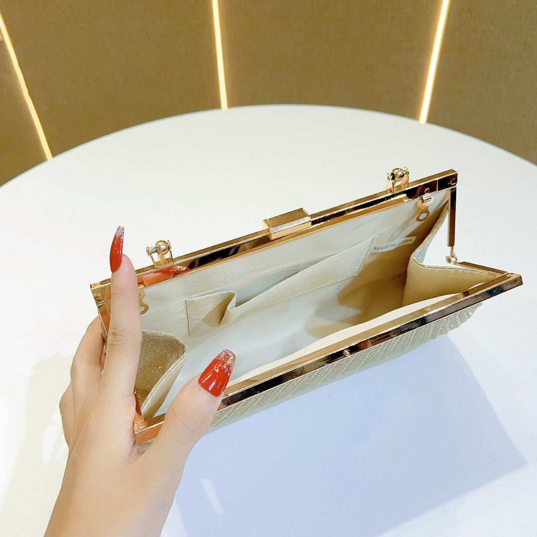 Pleated Evening Handbag
