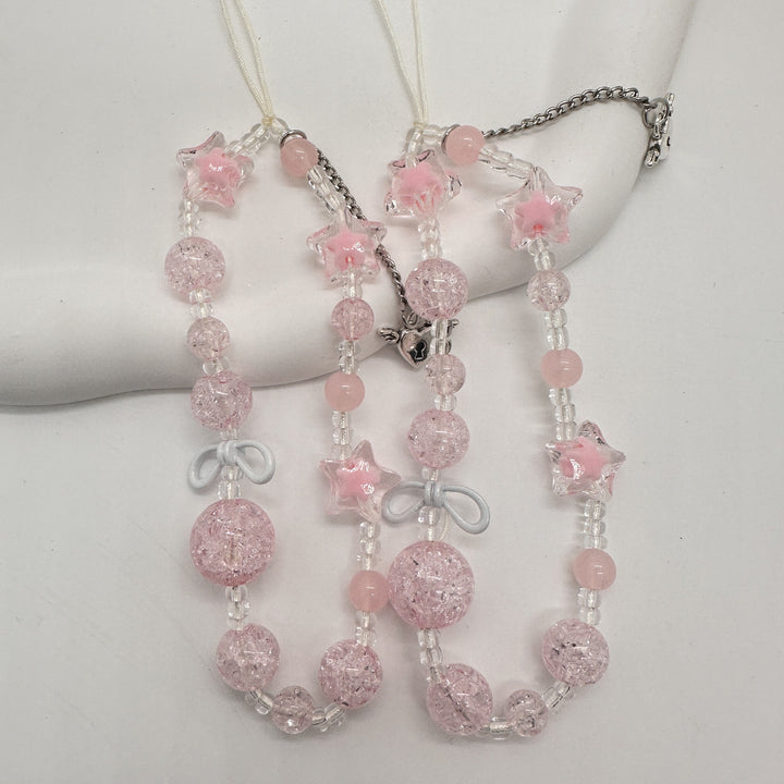 Rhinestone Beaded Charm Necklace Kalsten
