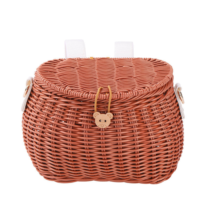 Cute Animal-Themed Woven Storage Basket Kalsten