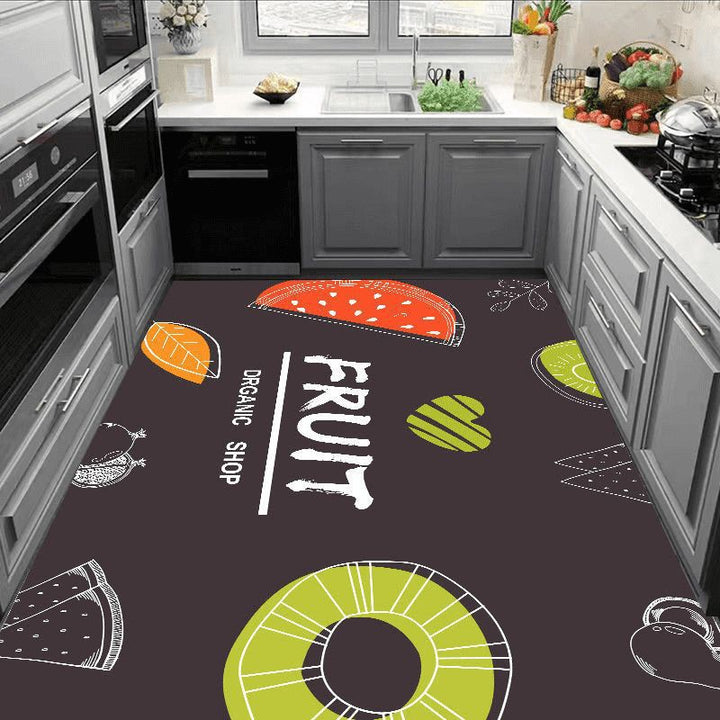 Leaf Pattern Kitchen Mat