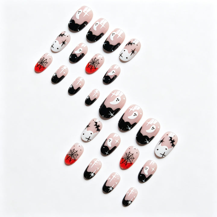 Halloween-Themed Artistic Nail Design Set