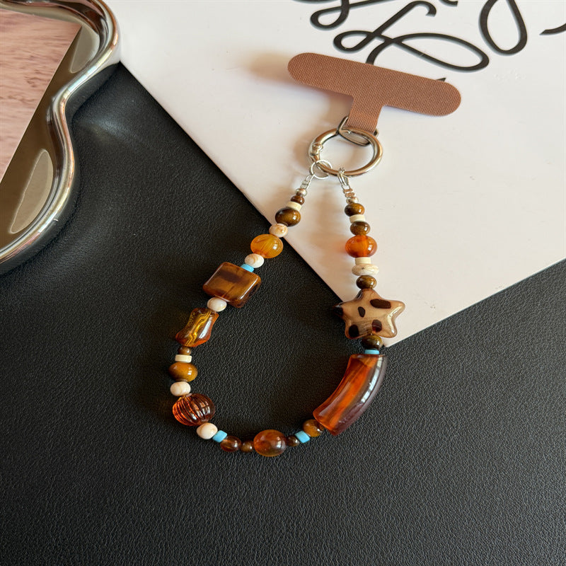 Artisan Beaded Charm Keychain Kalsten
