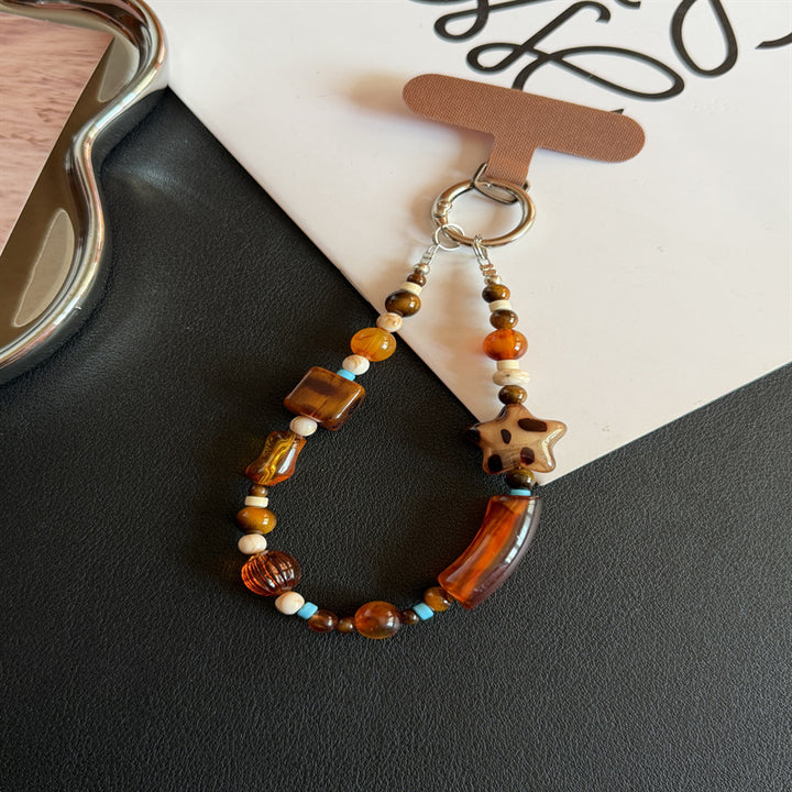 Artisan Beaded Charm Keychain Kalsten