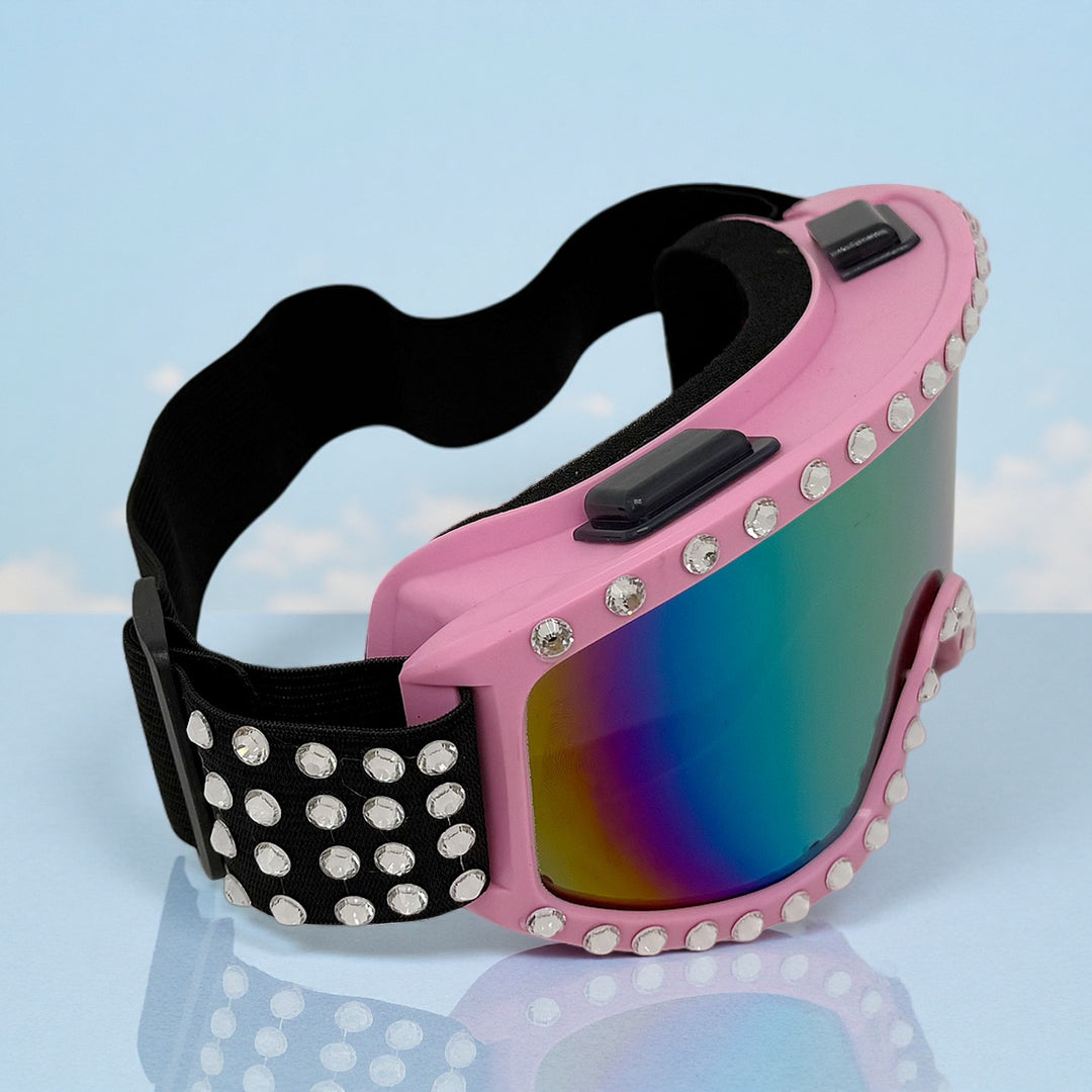 Women's fashionable ski goggles with glittering decorations Kalsten