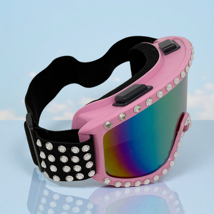 Women's fashionable ski goggles with glittering decorations Kalsten