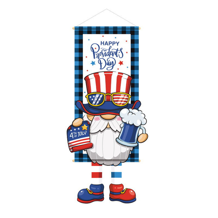 Unisex nan patriotic door banner with Uncle Sam motif Kalsten