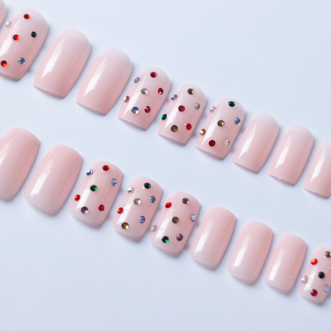 Decorative Gem-Studded Nail Art Set