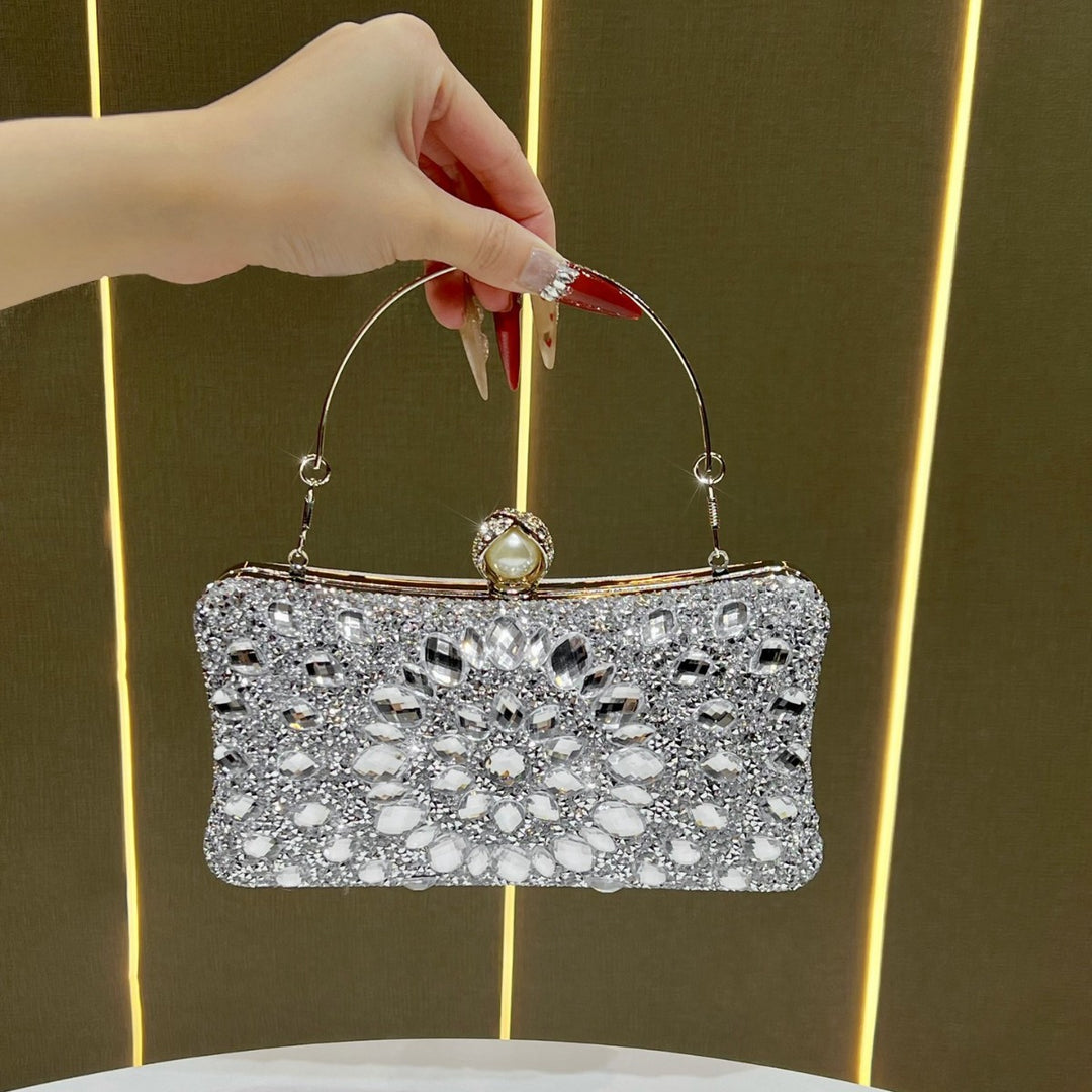 Ornate Gem-Embellished Evening Clutch