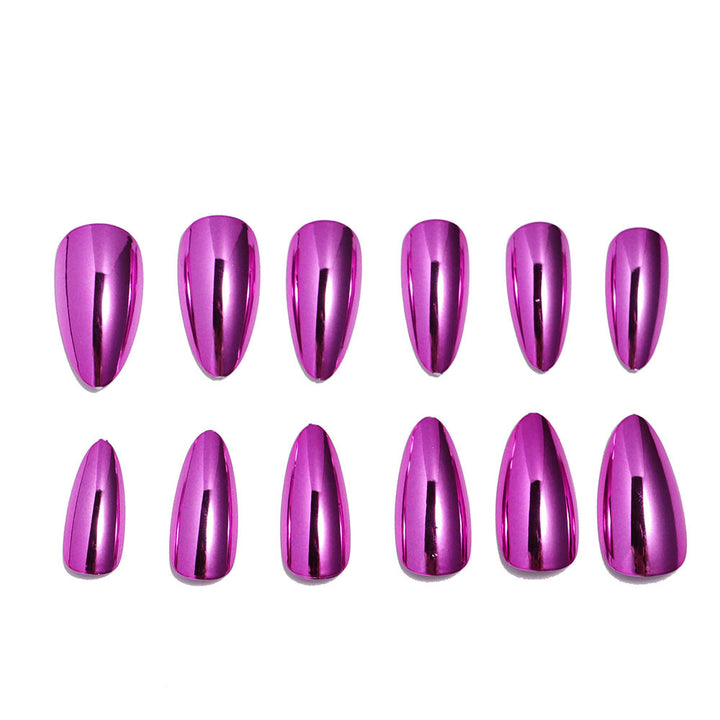 High-Shine Almond-Shaped Press-On Nail Set Kalsten