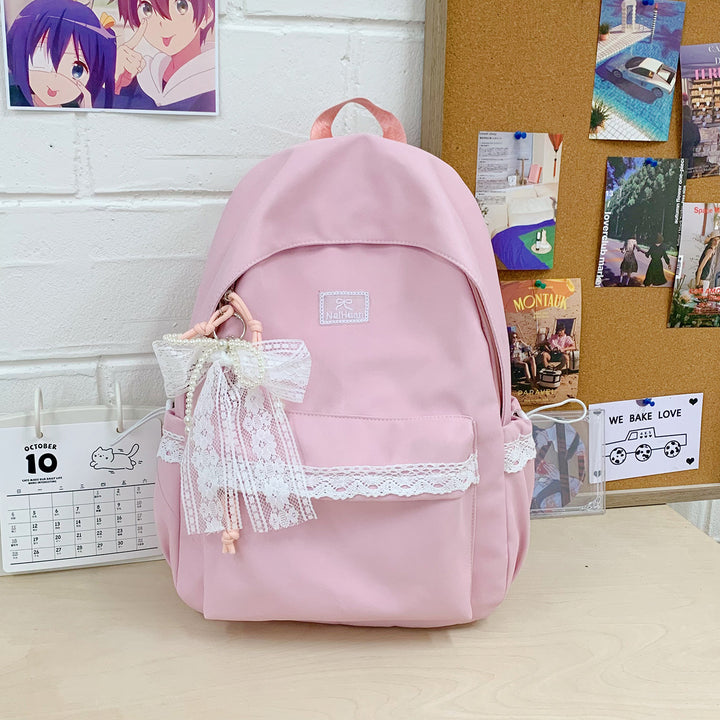Elegant Lace-Trimmed Daily Backpack Kalsten