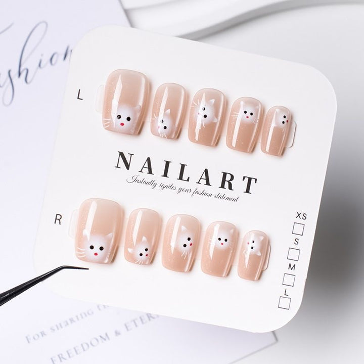 Butterfly-Inspired Stiletto Press-On Nails