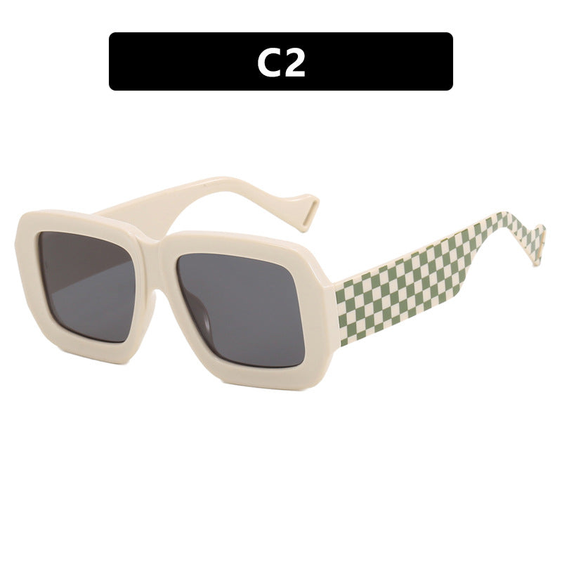 Women's fashionable sunglasses with square design and chic pattern Kalsten