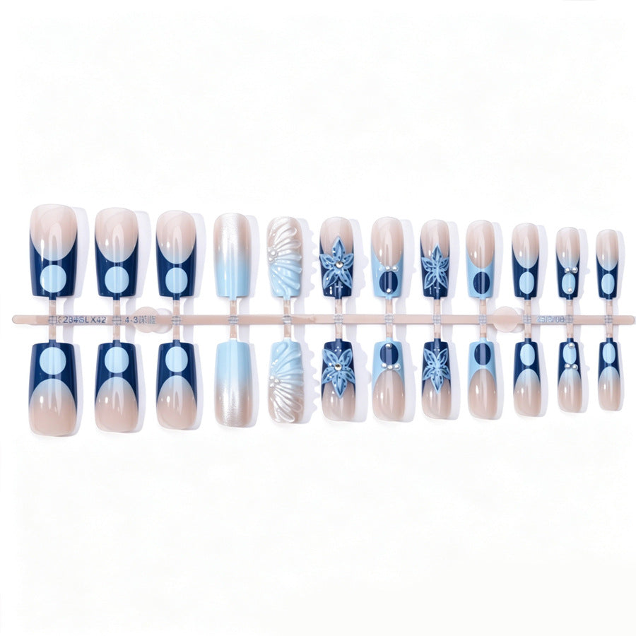 Premium Floral Design Press-On Nails Kalsten