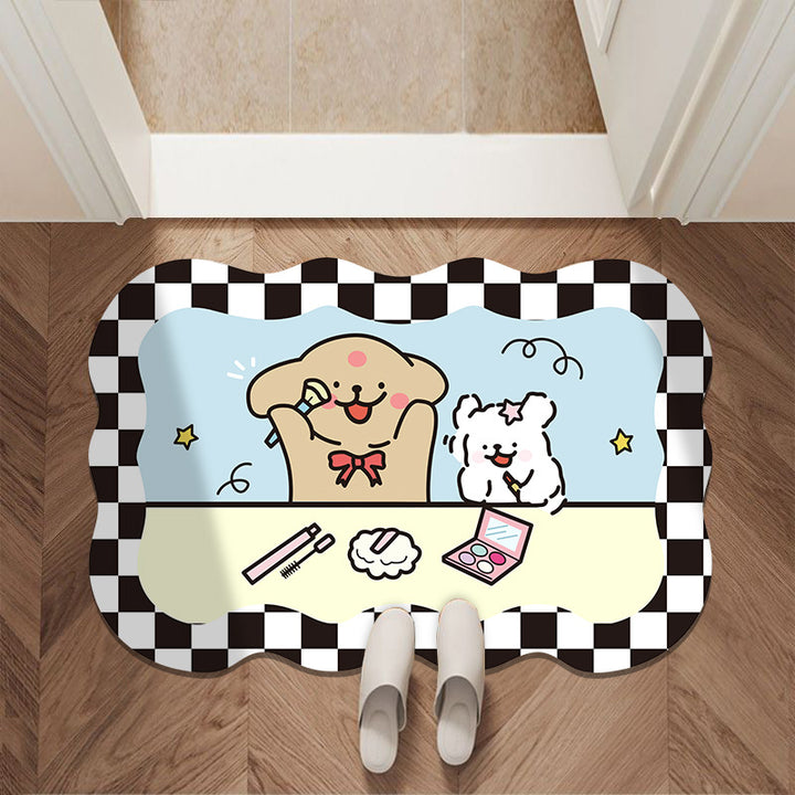 Cartoon-Themed Bath Mat