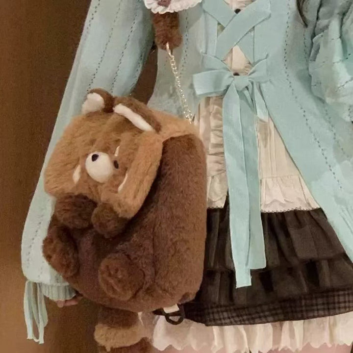Plush Animal-Themed Backpack