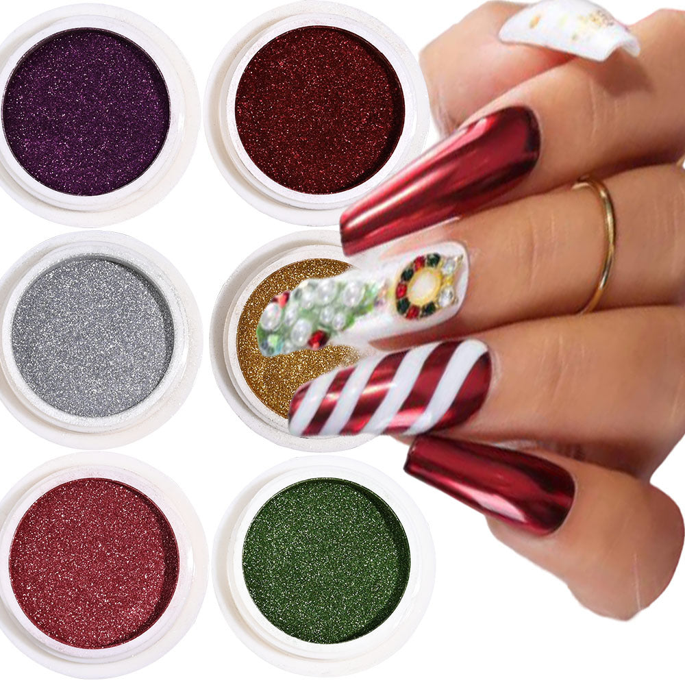 Sparkling Glitter Nail Art Powder Set