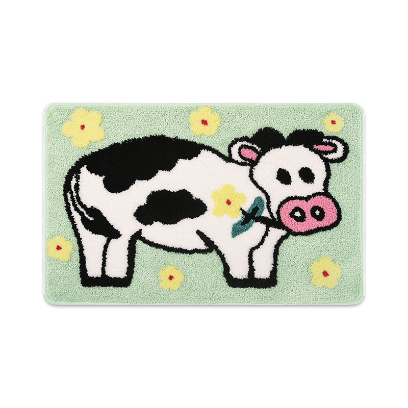 Cute Cow-Themed Bath Rug Kalsten