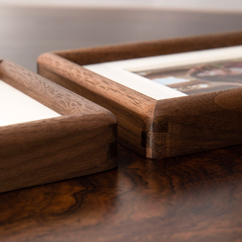 Rustic Wooden Photo Frame for Tabletop Display