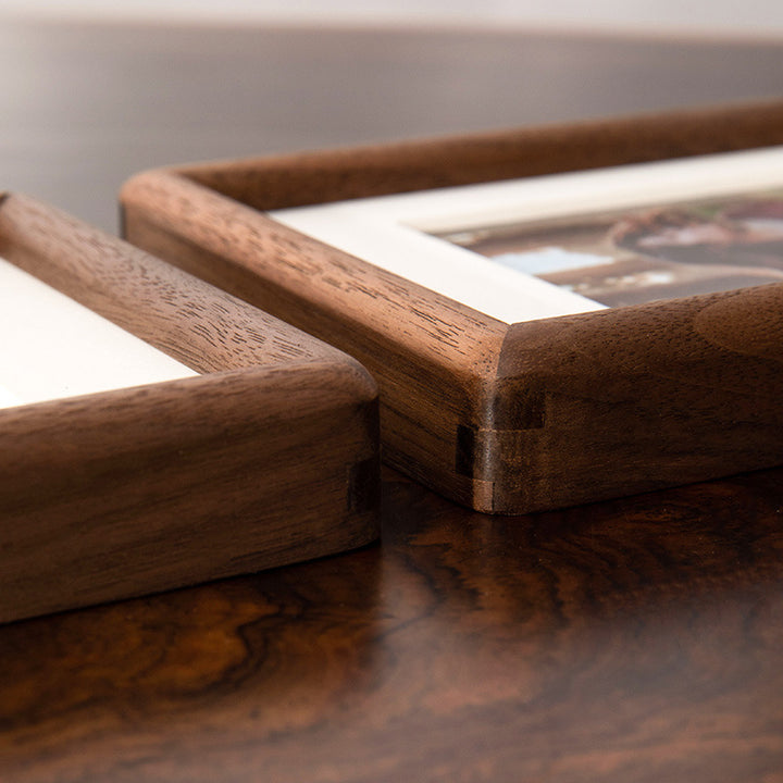Rustic Wooden Photo Frame for Tabletop Display