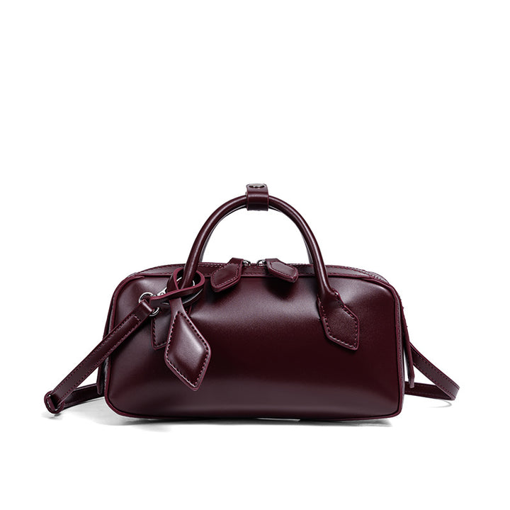 Structured Leather Mini Satchel Kalsten
