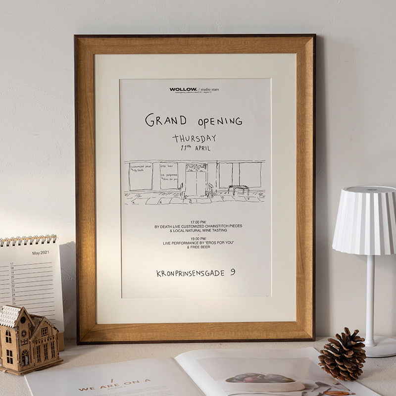 Elegant Framed Art Announcement Display